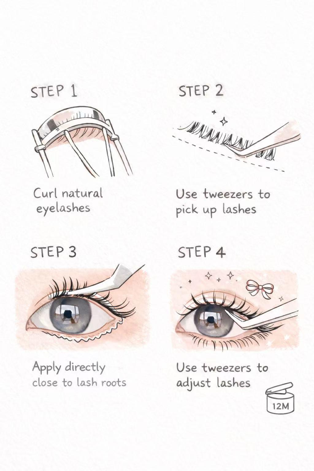How to apply Lumé lashes